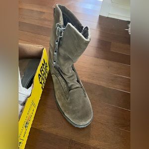 Belleville cold weather leather boots sz11 safe green